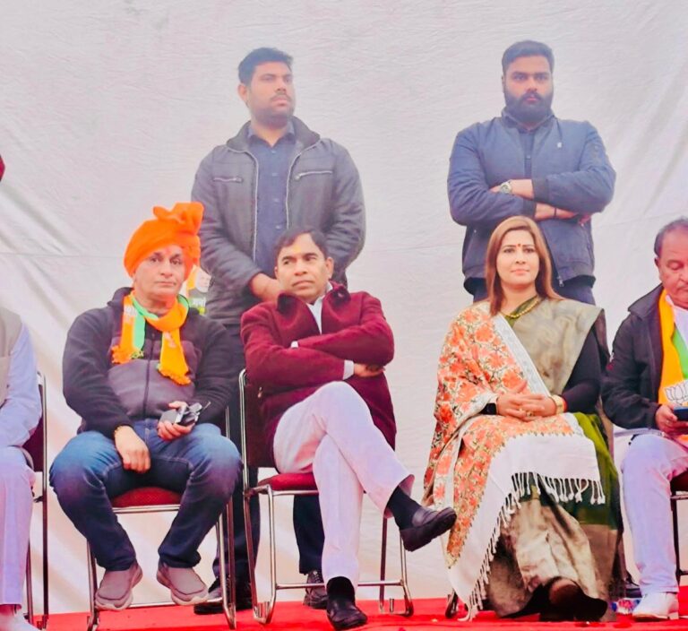 दिल्ली विधानसभा चुनाव 2025: नांगलोई जाट में भाजपा प्रत्याशी मनोज शौकीन के समर्थन में रैली