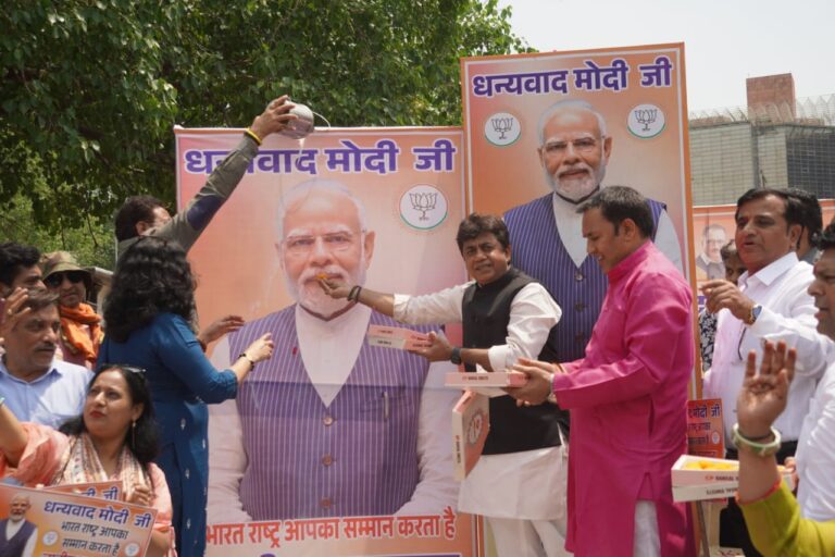 Delhi BJP OBC Morcha Celebrates PM Modi’s Decision on Caste-Based Census