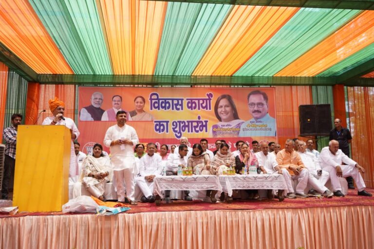 Delhi BJP Lays Foundation for Sports Stadium in Jharoda Kalan Under Gramodaya Yojana