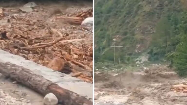देशभर में मानसून का कहर, हिमाचल से गुजरात तक भारी बारिश का असर-सैंज घाटी में बादल फटा, पार्वती नदी उफान पर
