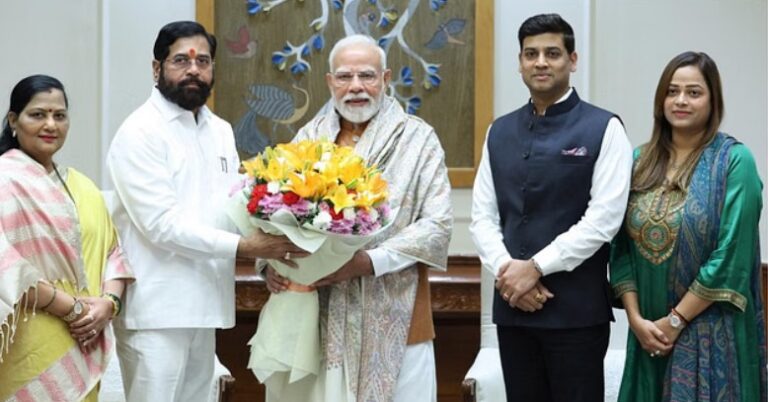 दिल्ली में सियासत, लेकिन चर्चा में रहा रुद्रांश शिंदे की फैमिली मीटिंग में खास जिक्र शिंदे के पोते ने पीएम से जताई फाइटर प्लेन की ख्वाहिश