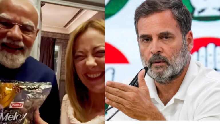 मेलोनी की ‘Melodi’ टॉफी पर राहुल गांधी का तंज, बोले- देश संकट में और पीएम बना रहे रील